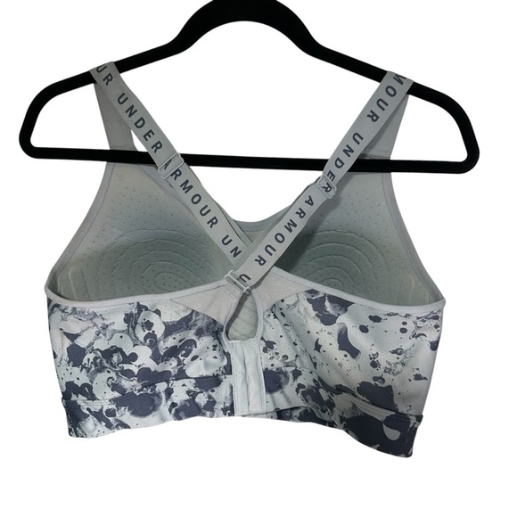 Under Armour 1X Blue Infinity High Printed Sports Bra - Picture 4 of 10
